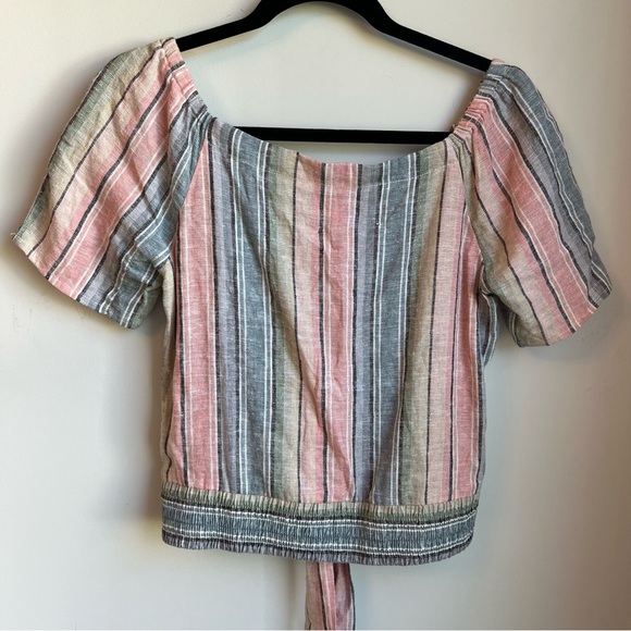 NWT DREW Pastel Rainbow Crop Blouse - Size Small - Picture 8 of 16